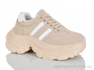Кросівки жіночі WDP1902-3 Egga бежевий оптом от Optomarket
