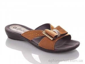 Шльопанці жіночі WGolden-bant-camel Demur коричневий  оптом от Optomarket