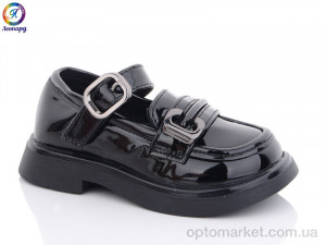 Туфлі дитячі X601-D1 Леопард чорний  оптом от Optomarket