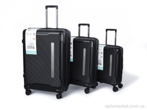 Валіза унісекс XL111-1 black Horoso чорний  оптом от Optomarket