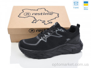 Кросівки чоловічі XML25411 black Restime чорний  оптом от Optomarket