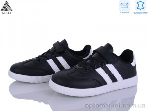 Кросівки дитячі XT380-2 шкіра Stilli чорний  оптом от Optomarket