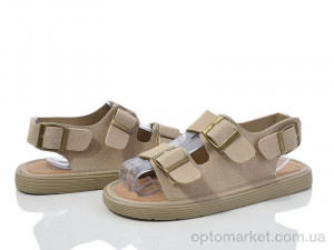 Шльопанці жіночі Y027-1 Loretta бежевий  оптом от Optomarket