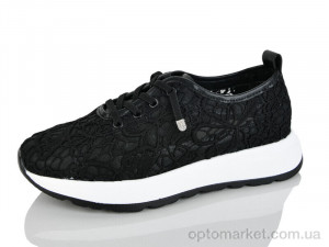 Кросівки жіночі Y077-5 Yimeili чорний  оптом от Optomarket