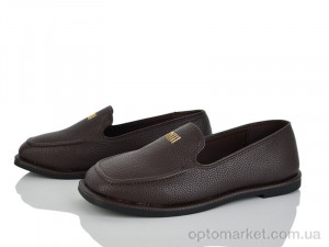 Туфлі жіночі Y085-1 Loretta коричневий  оптом от Optomarket