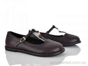 Балетки жіночі Y086-6 Loretta коричневий  оптом от Optomarket