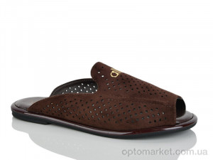 Шльопанці жіночі Y109-6 Loretta коричневий оптом от Optomarket