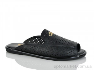 Шльопанці жіночі Y109 Loretta чорний оптом от Optomarket