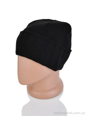 Шапка чоловічі Y133-3 black Red Hat чорний  оптом от Optomarket