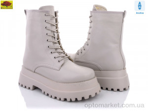 Ботинки женские Y2021-28 Mei De Li бежевый  оптом от Optomarket