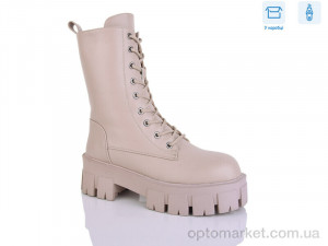Черевики жіночі Y49-3 Girnaive бежевий  оптом от Optomarket