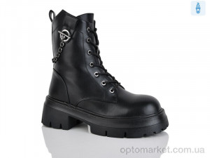 Черевики жіночі Y74 Girnaive чорний  оптом от Optomarket