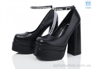 Туфлі жіночі Y92-3 L&M чорний  оптом от Optomarket