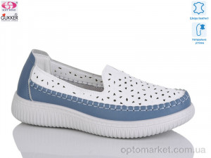 Мокасини жіночі YK2002 Gukkcr білий  оптом от Optomarket