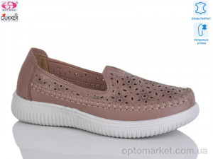 Мокасини жіночі YK2004 Gukkcr коричневий  оптом от Optomarket