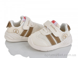 Кросівки дитячі YM606-7M Kimbo-o бежевий  оптом от Optomarket