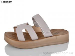 Шльопанці жіночі YZ105-3 Trendy бежевий  оптом от Optomarket