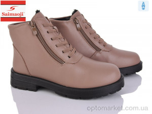 Черевики жіночі Z03-8 Saimaoji коричневий  оптом от Optomarket