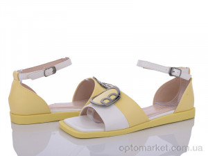 Босоніжки жіночі Z179-4 Loretta жовтий  оптом от Optomarket