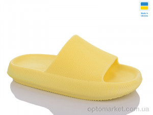 Шльопанці жіночі Зефірки жовтий Inblue жовтий  оптом от Optomarket