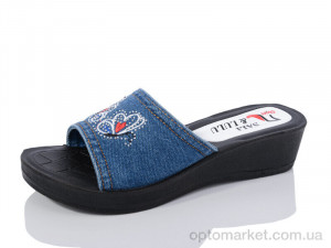 Шльопанці жіночі Ж64 Sali&Lulu синій  оптом от Optomarket