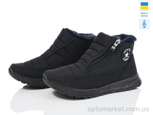 Дутики жіночі ЖБ7 чорний K&G чорний оптом от Optomarket