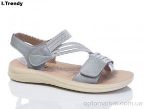 Босоніжки жіночі ZK311-9grey Trendy сірий оптом от Optomarket