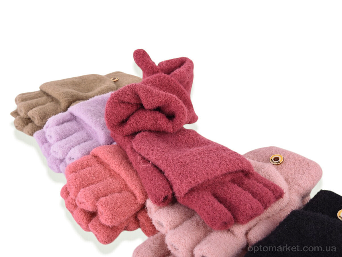 Купить Рукавиці жіночі D01 (акрил) mix Shuyan мікс, фото 2