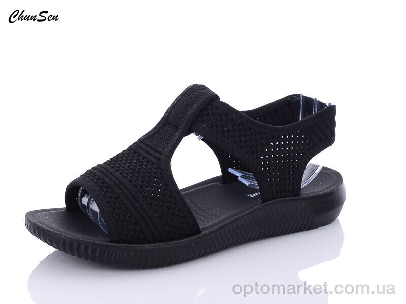 Купить Босоніжки жіночі D02-1 Xing Yun чорний, фото 1