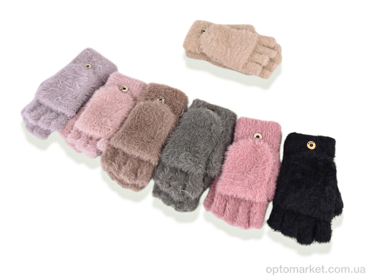 Купить Рукавиці жіночі D02 (норка) mix Shuyan мікс, фото 1