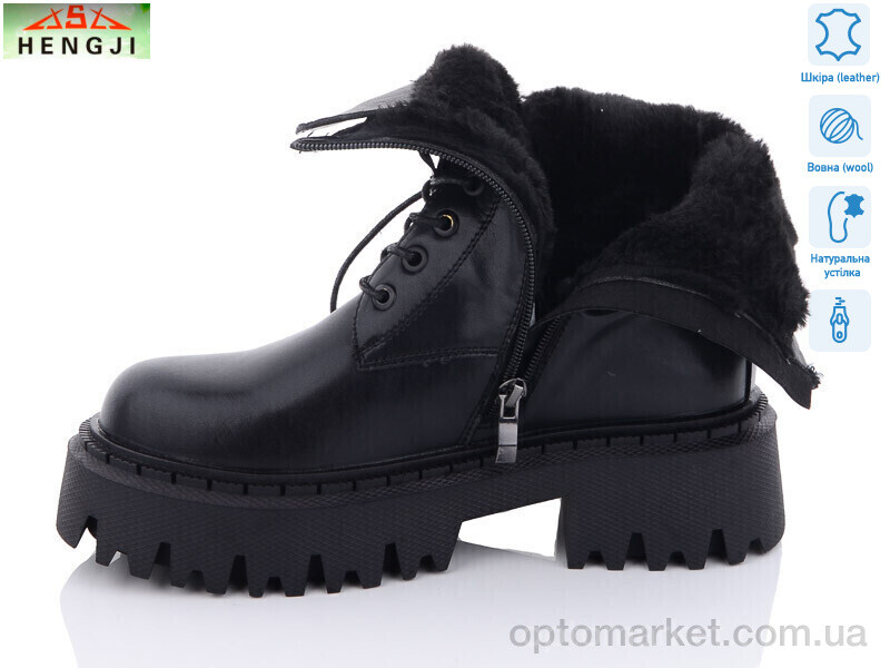 Купить Черевики жіночі D03 HENGJI-ELENA чорний, фото 2
