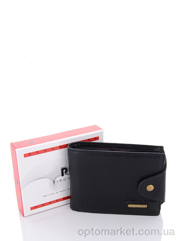 Купить Гаманець чоловічі D0538 black Piroyce чорний, фото 1