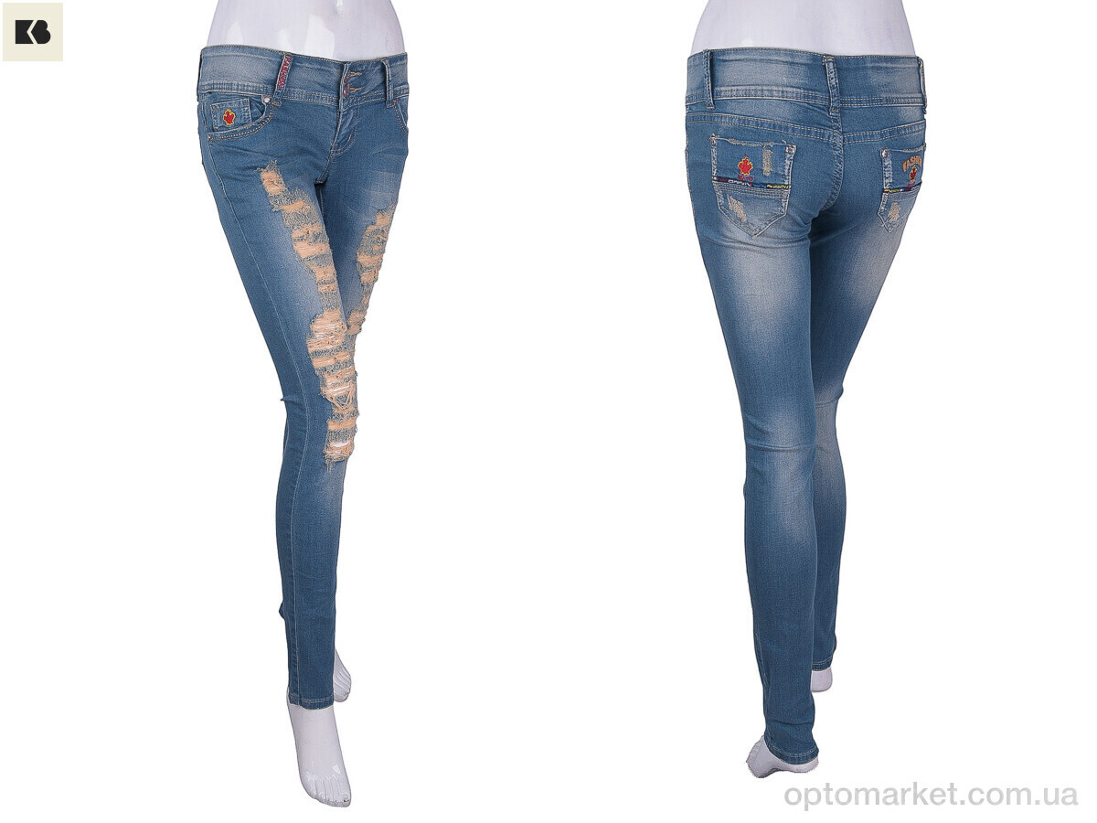 Купить Джинси жіночі D0753 blue BIG синій, фото 3