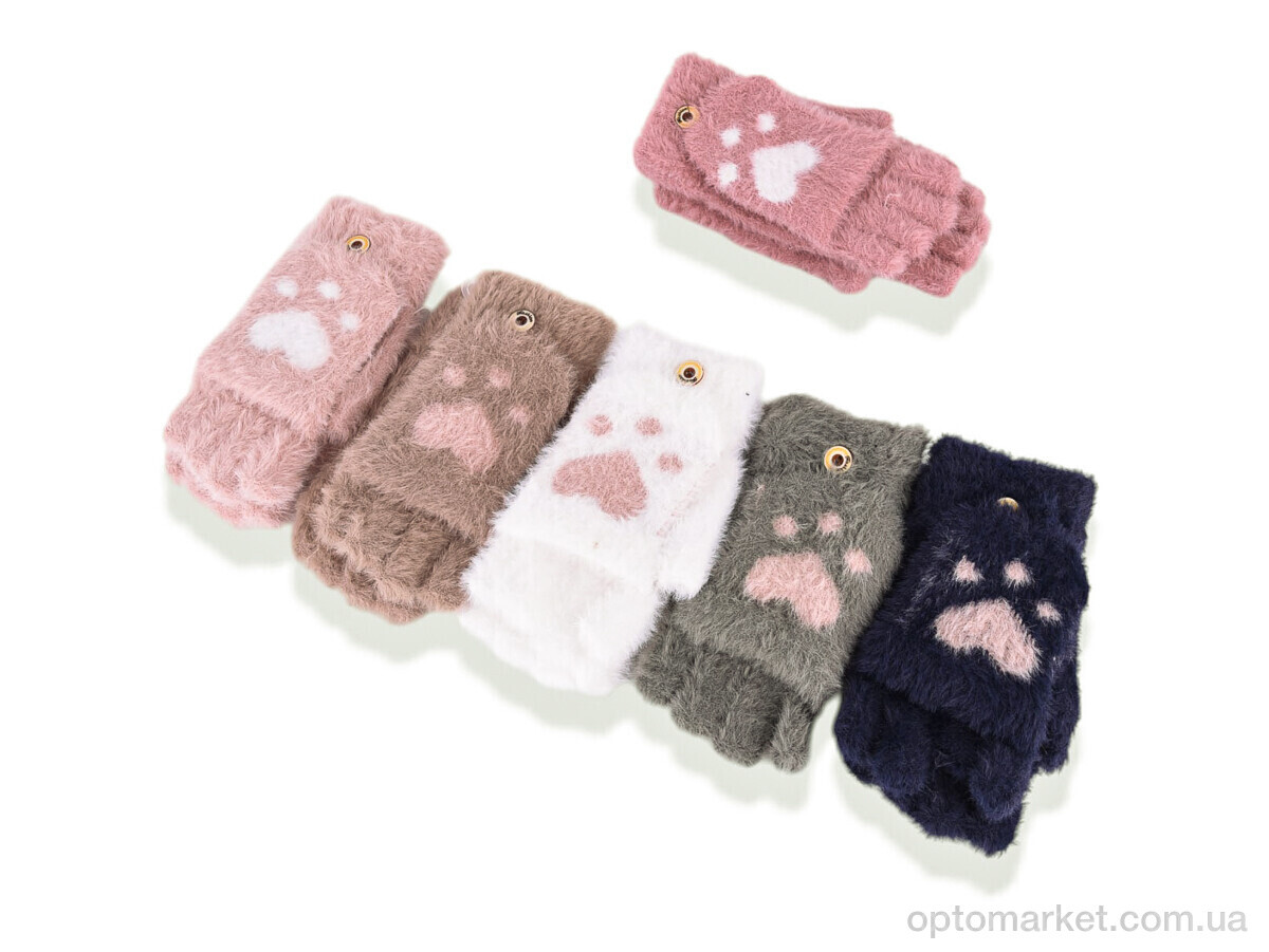 Купить Рукавиці жіночі D09 (норка) mix Shuyan мікс, фото 1