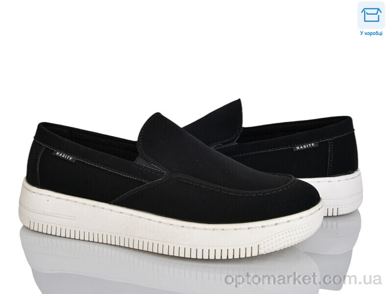 Купить Сліпони чоловічі D116-1A Nasite чорний, фото 1