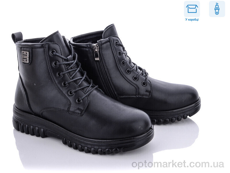 Купить Черевики жіночі D2002-1 UCSS чорний, фото 1