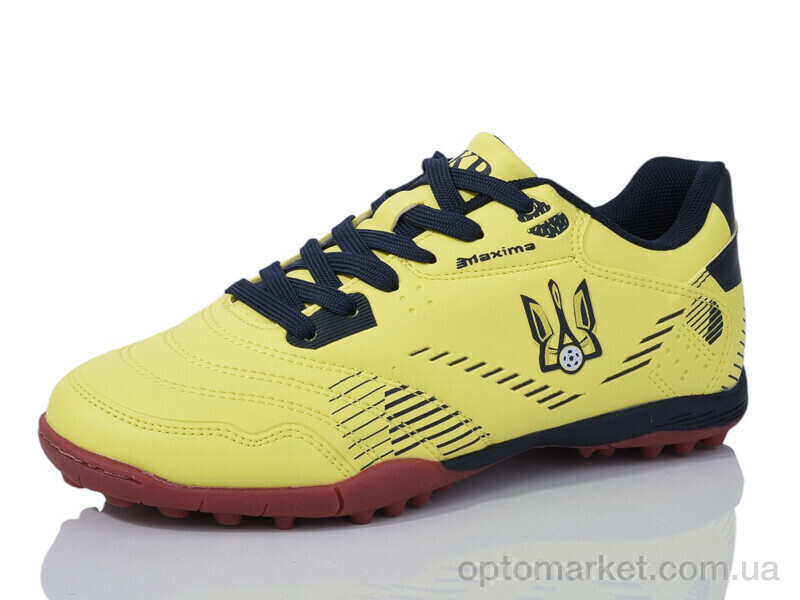 Купить Футбольне взуття дитячі D2304-28S Demax жовтий, фото 1