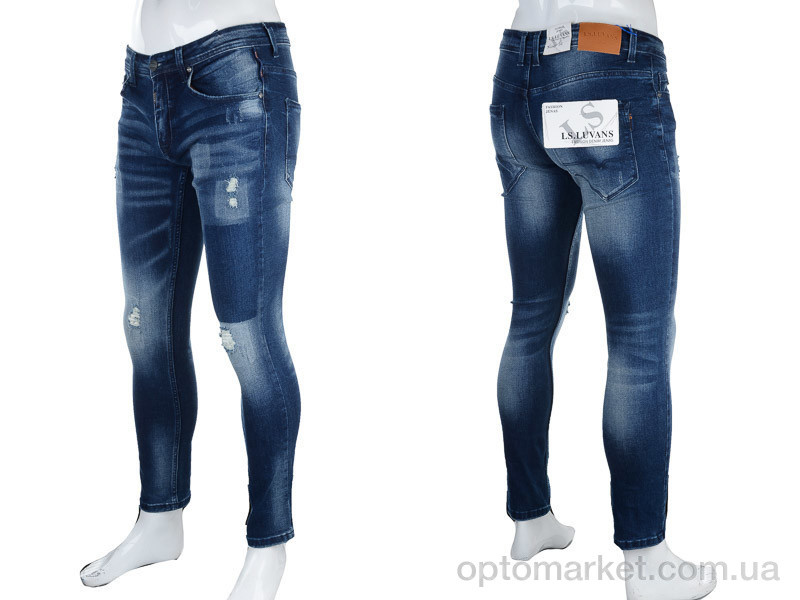 Купить Джинси чоловічі D3001X navy L.S.Livans синій, фото 3