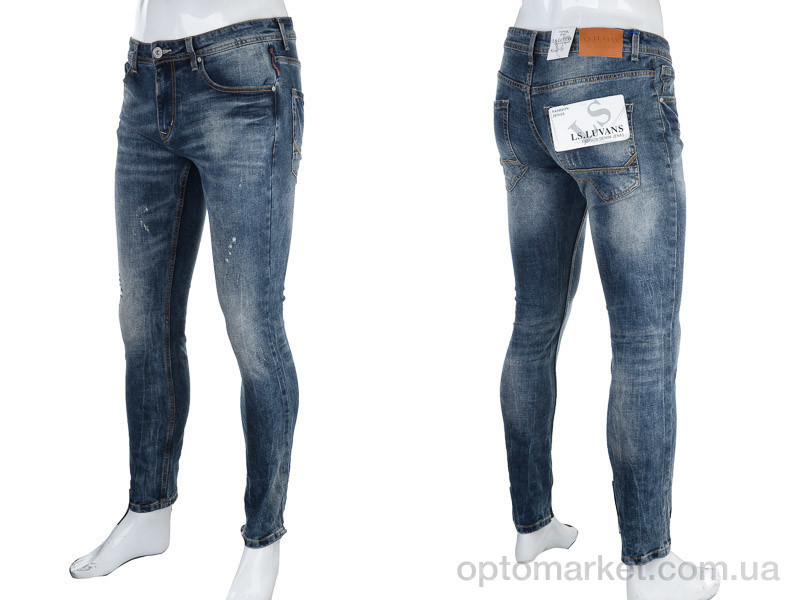 Купить Джинси чоловічі D3002X navy L.S.Livans синій, фото 3