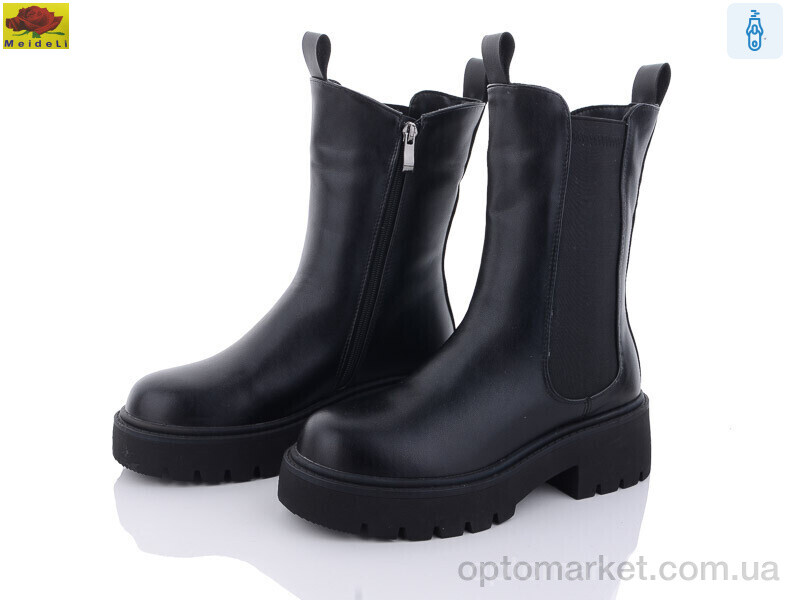 Купить Черевики жіночі D40 Mei De Li чорний, фото 1