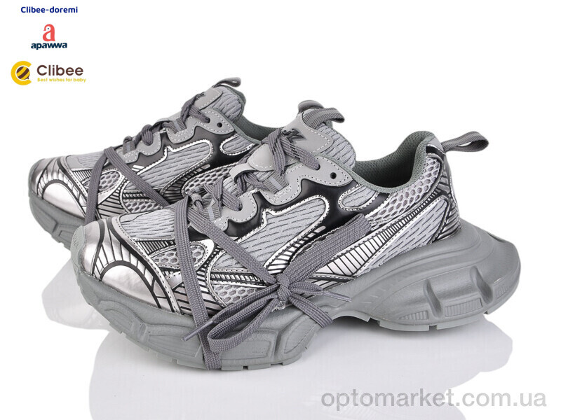 Купить Кросівки жіночі D58101 grey Apawwa сірий, фото 1