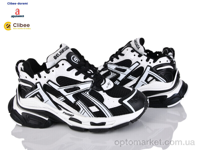 Купить Кросівки жіночі D6001 black Apawwa чорний, фото 1