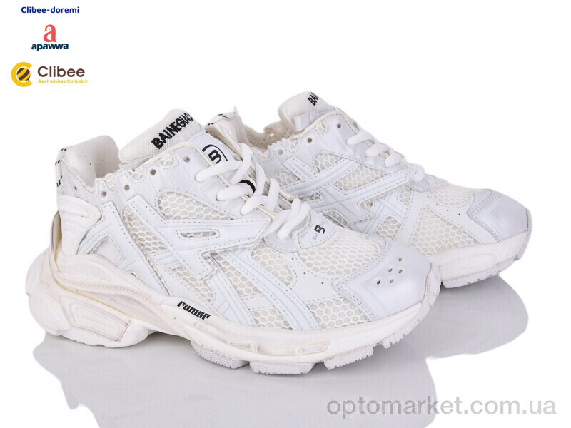 Купить Кросівки жіночі D6001 white Apawwa білий, фото 1