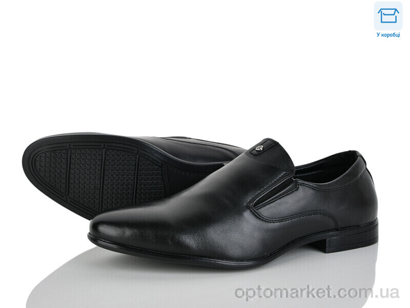 Купить Туфлі чоловічі D77-3C Nasite чорний, фото 1
