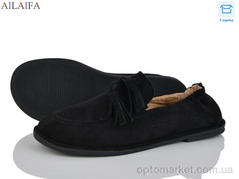 Купить Туфлі жіночі D802-1 The Row чорний, фото 1