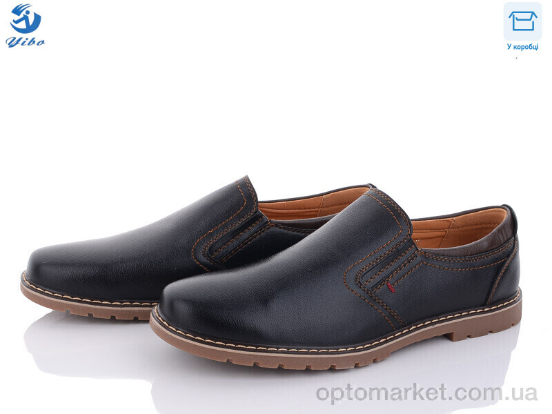 Купить Туфлі чоловічі D9110 YIBO чорний, фото 1