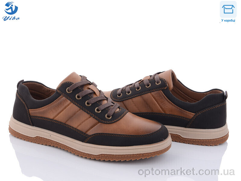Купить Кросівки чоловічі D9352-5 YIBO коричневий, фото 1
