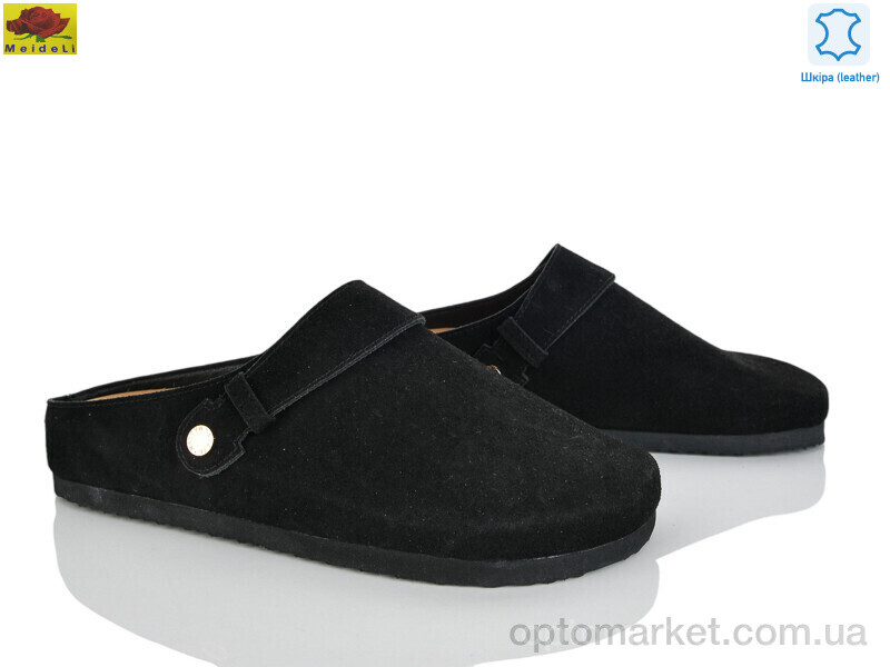 Купить Шльопанці жіночі D95-17 Mei De Li чорний, фото 1