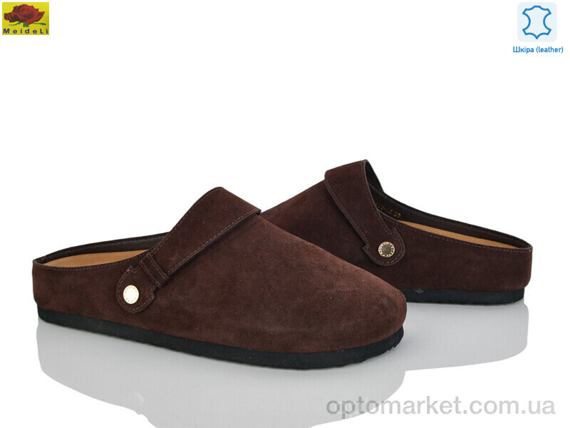 Купить Шльопанці жіночі D95-18 Mei De Li коричневий, фото 1