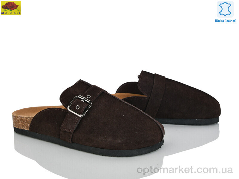 Купить Шльопанці жіночі D95-9 Mei De Li коричневий, фото 1